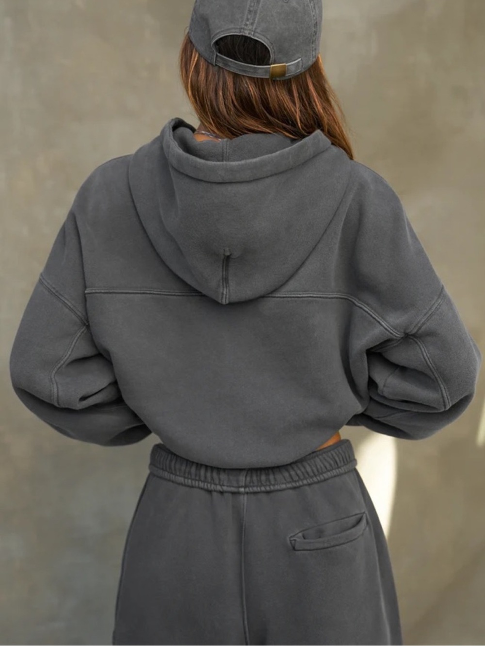 Joah Brown NICE Oversized Zip Hoodie in Wash Black - Picture 2 of 13